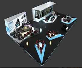 以數據可視化與智能光影動態演繹，把硬核科技轉化為觀眾可感知的高